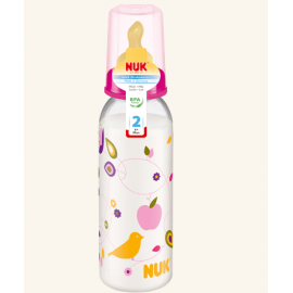 NUK Classic Бутылочка 240 мл полипропилена с соской из латекса